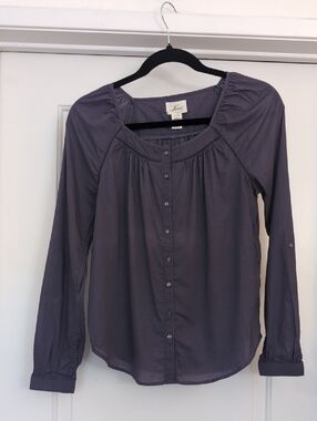 Levi's Women's Long-Sleeve Peasant Blouse in Dusty Purple